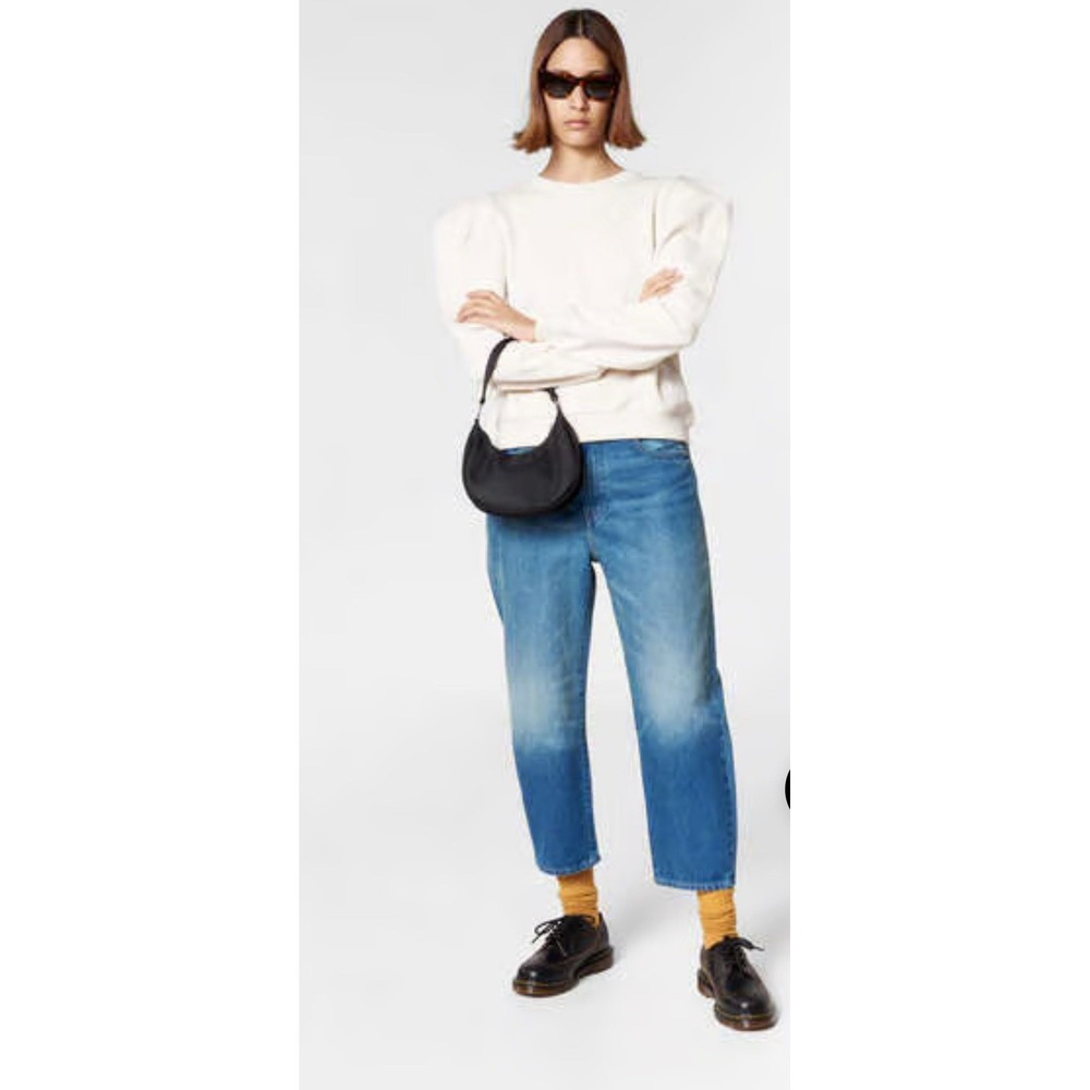 NWT Levi's Made & Crafted Angel Sleeve Sweatshirt Beige Cotton Women's XS $128